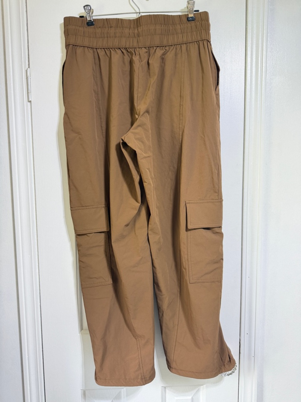 JoyLab Mid Rise Woven Cinched Pants Mocha Brown Cargo jogger active M - Picture 5 of 9